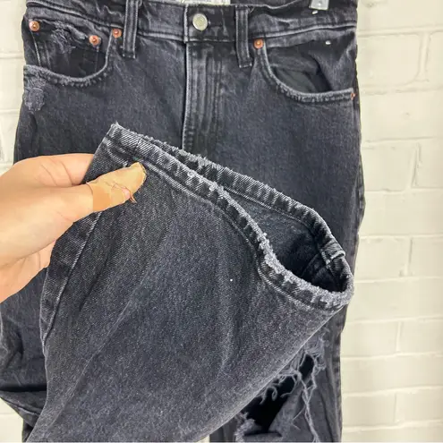 Abercrombie & Fitch  Black High Rise The 90s Relaxed Jeans Size 27/4 X-Short