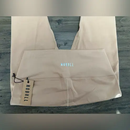 Nobull NWT High-Rise Plush Heather Crop Tight - XS - Sand (Beige/Tan)