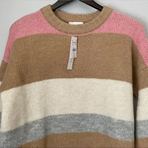 Topshop 𝅺NWT  Supersoft Stripe Crewneck Sweater 4-6
