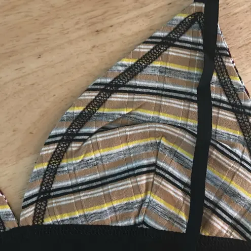 POL  NIB  Black, Grey,Maroon  Chevron Bra Intimates. Size Small - Image 7