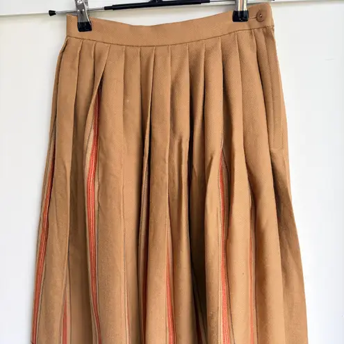 Vintage Pure New Wool Brown Stripe A