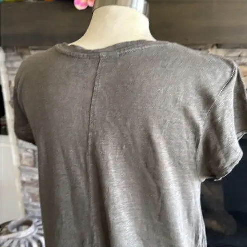 Tahari Fitted Brown T-Shirt Short Sleeve