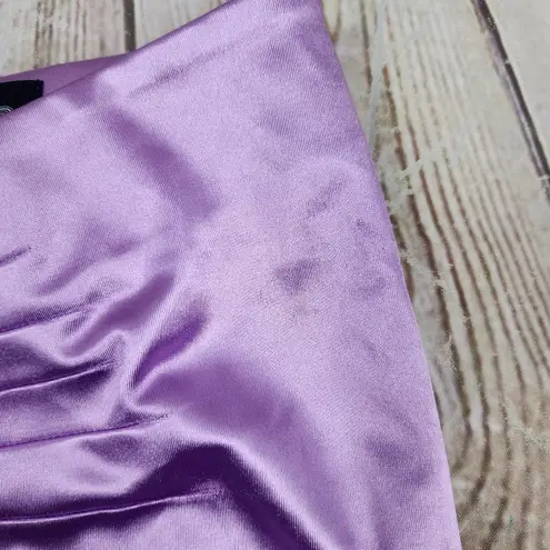 Retrofête Retrofete Dehl Skirt in Lilac Purple Size Large NWT Satin Fabric