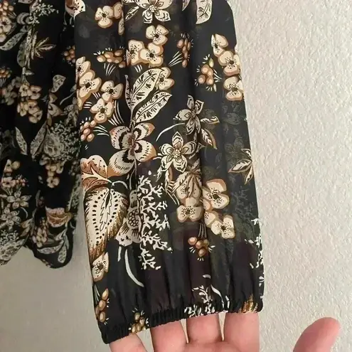 MELLODAY 🆕 Boho Vibes Chiffon Tier Tunic Top XS🆕