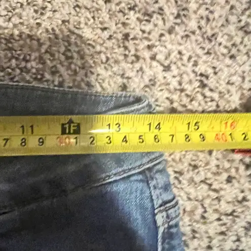 ZARA  Distressed Skinny Jeans with Metallic Side Stripe Detail Medium Wash Size 8