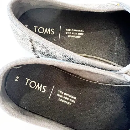 Toms  Reptile Snake Print Classic Flats Women’s Size 9 Gray One for One Neutrals