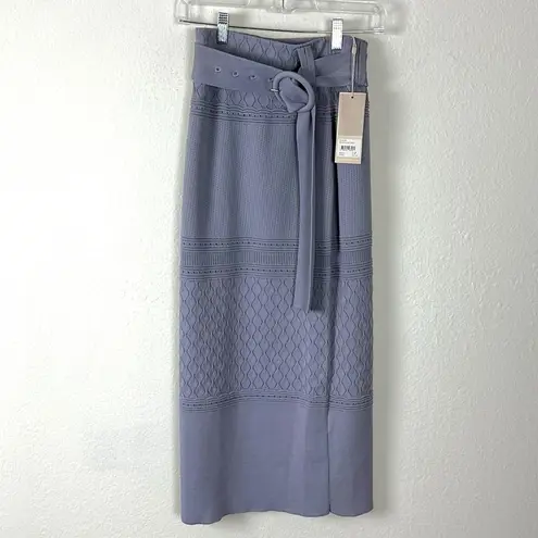 Keepsake  Bulletin Lavender Knit Midi Skirt with Belt