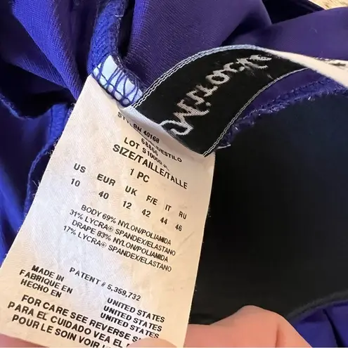 MiracleSuit Royal Blue Must Haves Oceanus One Piece Swimsuit Size 10