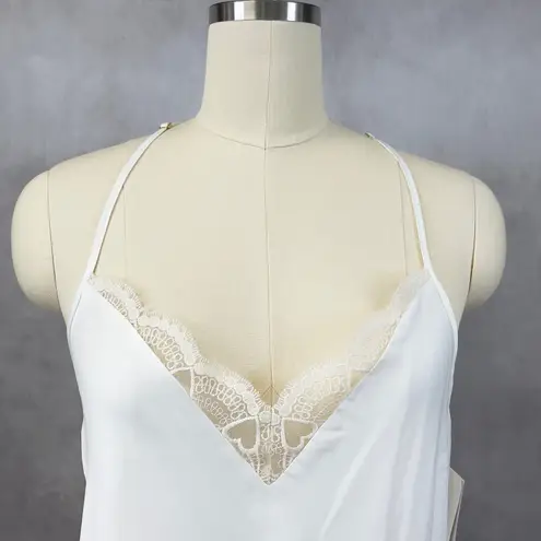 Flora Nikrooz Slip Dress Medium Sleeveless Lingerie Nightie Chemise Satin Glam