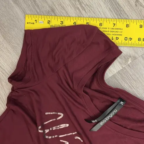 Eva Longoria Red Short Sleeve Graphic Wine Love and More Wine Tee Size XS