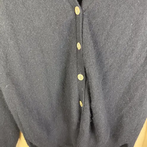 J. McLaughlin Womens 100% Cashmere Black Button Down Cardigan Size XS Career Work