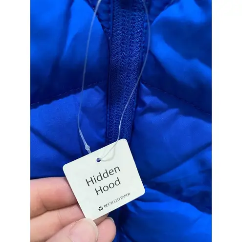 Bernardo Fitted Neoprene Insert Vest Women's Large Blue Full Zip Sleeveless C6