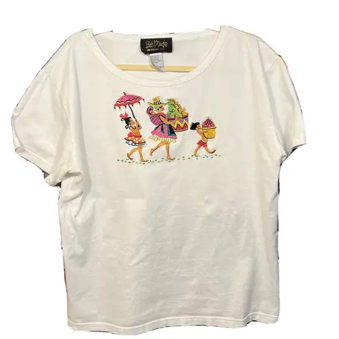Bob Mackie Vintage Deadstock Embroidered Top A05661 2X