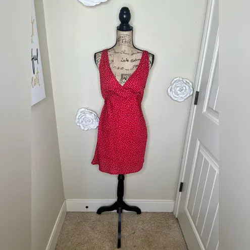 Princess Polly NTM:  Red Floral Nellie Sleeveless Mini Dress Sold Out Online Sz 6