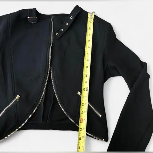 NWT Michael Vintage y2k Blazer Women’s M Black Long Sleeve Open Drape Front Size M