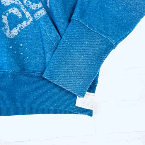 Cocoa Authentic Vintage Blue Butterfly Graphic Hoodie Sweatshirt M/L Size L