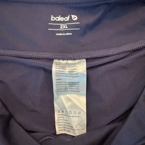 Baleaf Navy Athletic Skort 2XL Built-In Shorts Stretch Activewear Tennis Skirt