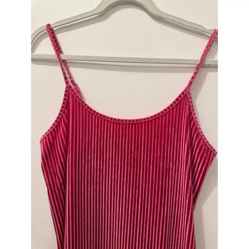 Colsie Pink Velvet Slip Dress Size M
