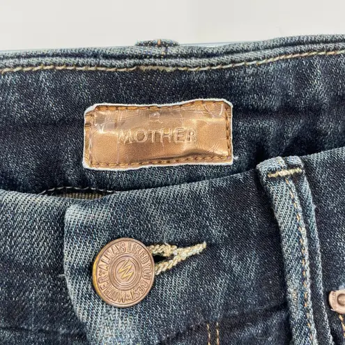 Mother The Looker Jaded Denim Size 25 Dark Wash Skinny Jeans