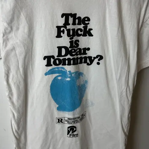 Dear Tommy T Shirt White Small S Graphic Tee Cotton Short Sleeve Solid Logo