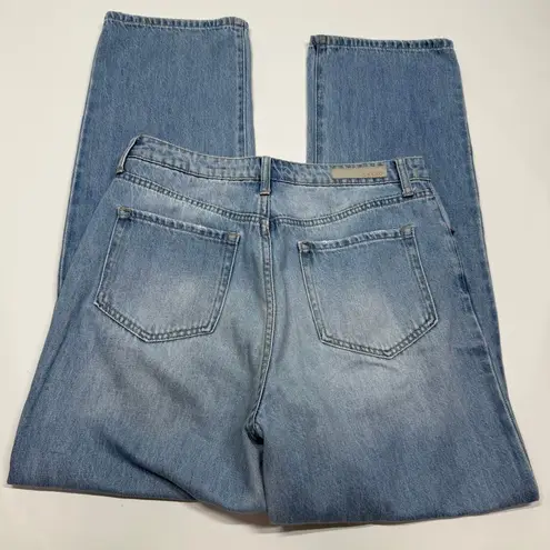 Cello  distressed high rise 100% cotton wide leg Women jean size 9