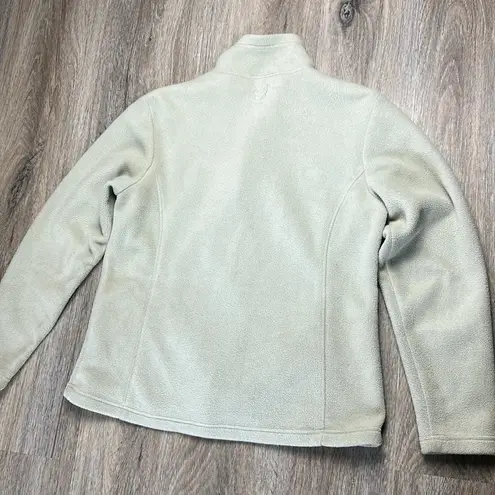REI Light Beige Fleece Jacket Size Large