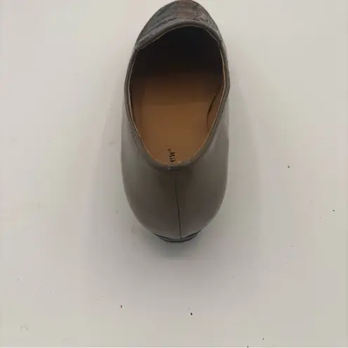 Comfortview ELENA SLIP ON WOMENS SHOES 9.5” Wide BEIGE MAN MADE PATENT MATERIAL