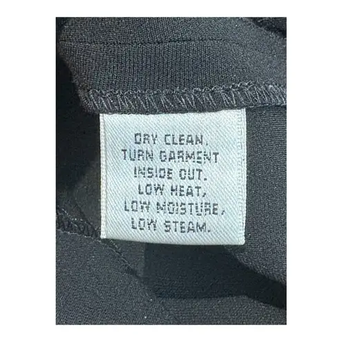 St. John Black Pants Straight Leg Dress Slacks Trousers Slits Spring 2010 Size 6