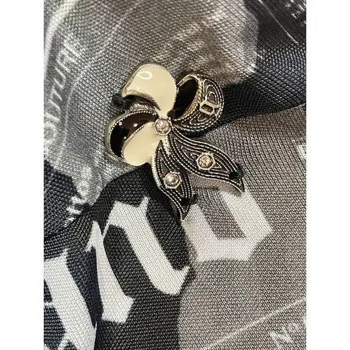 Galliano Vintage Newsprint Newspaper Gazette Newsprint Dress Size 28/42/M US Black Size M