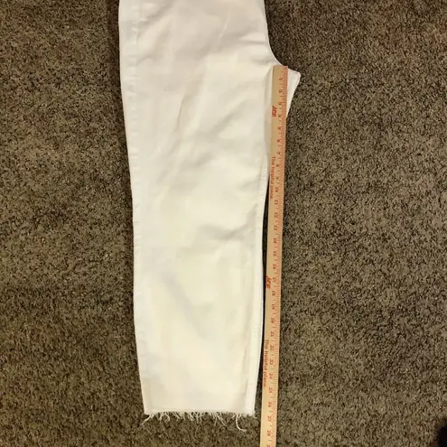Silver Jeans White Crop Pants Womens 22W NEW L27