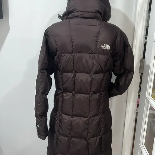 The North Face Quilted Brown Metropolis 600 Down Puffer Parka Jacket