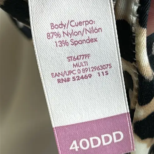 secret treasures Leopard Print Underwire Bra Size 44DD