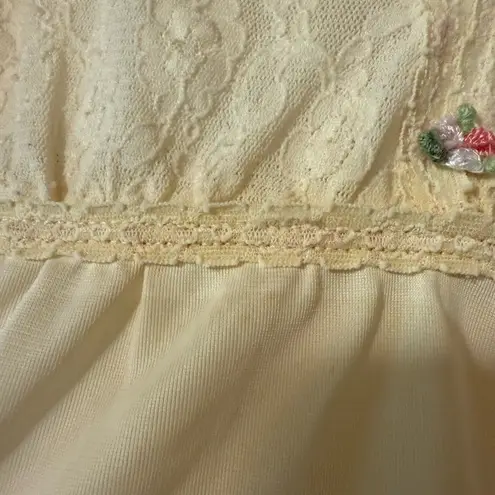 Vintage Butter Yellow Slip Dress Size M