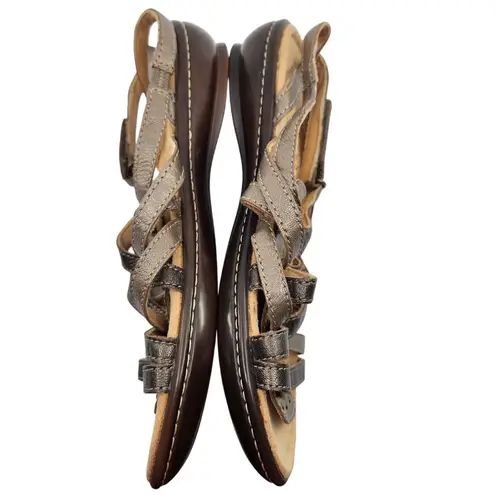 Naturalizer Jamboree N5 Comfort Womens Leather Sandals Gladiator Flats Size 10