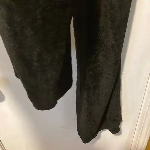 Saunder women's size 0 shaggy soft baggy, tall fit textured slouch trouser pants Black