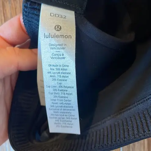 Lululemon  NWT black 32dd swift speed bra