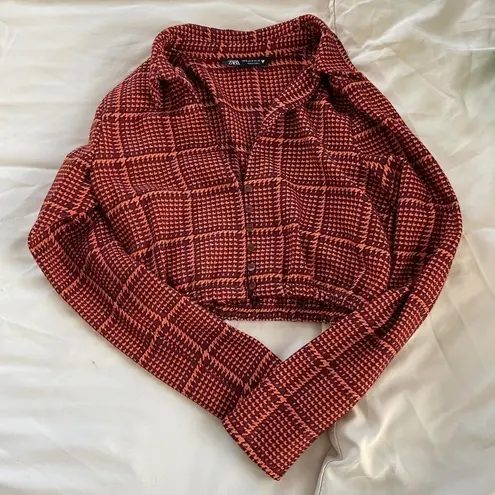 ZARA  plaid crop top 4661 477