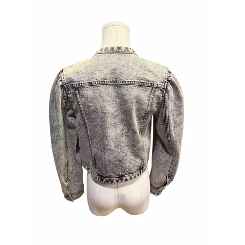 Tanya Taylor Dakota Crop Stretch Cotton Denim Jacket
Black and Sea Salt