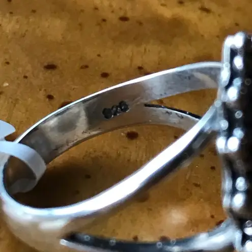 Natural Rainbow Moonstone Sterling Silver Ring Size 7