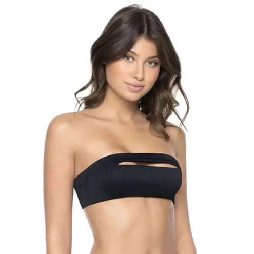 PilyQ New. PQ black pearl teeny bikini. Medium. Retails $149