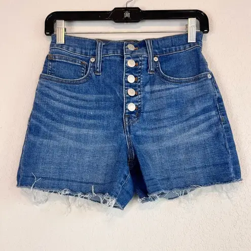 Madewell  Exposed button fly  High-Rise Denim Shorts Size 24