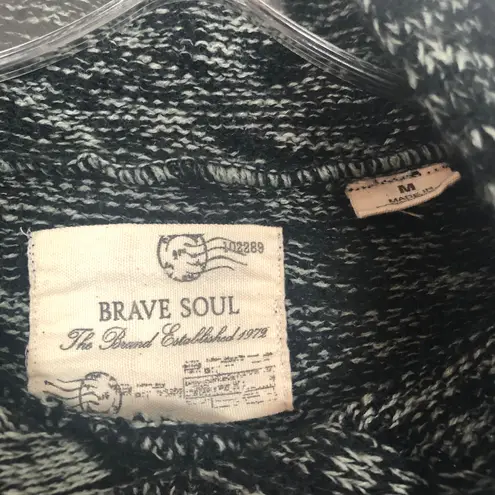 Brave Soul Women's Hooded Tunic Sweater Medium Bohemian Free-Spirited Streetwear