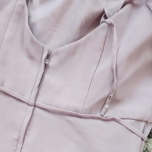 Mori Lee  Madeline Gardner Chiffon Draped Flowing Dress Lavender