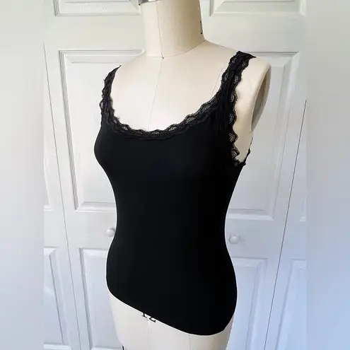 Kitten D’Amour Follies Singlet Camisole in Black Size L