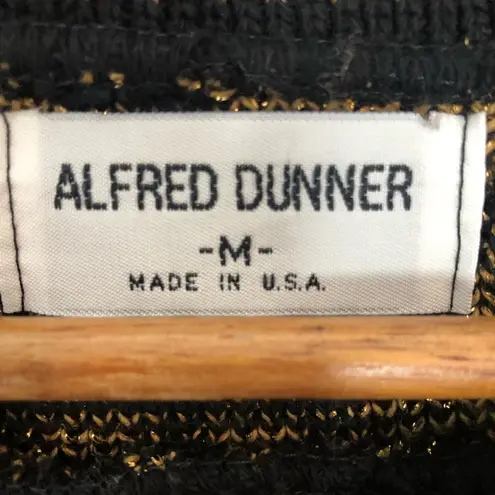 Alfred Dunner Vintage 90’s Black Gold Long Sleeve Pullover Sweater