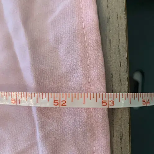 Custom Made Strapless Pink Gown Sheer Overlay Sz S Barbiecore Pink