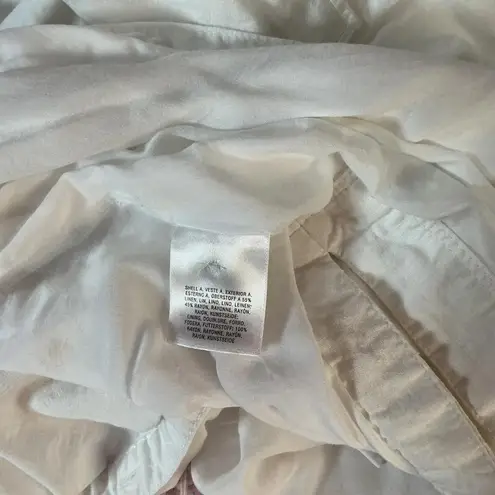 Maeve anthropologie White Shirt Dress Tie Waist Button Down Short Sleeve Casual