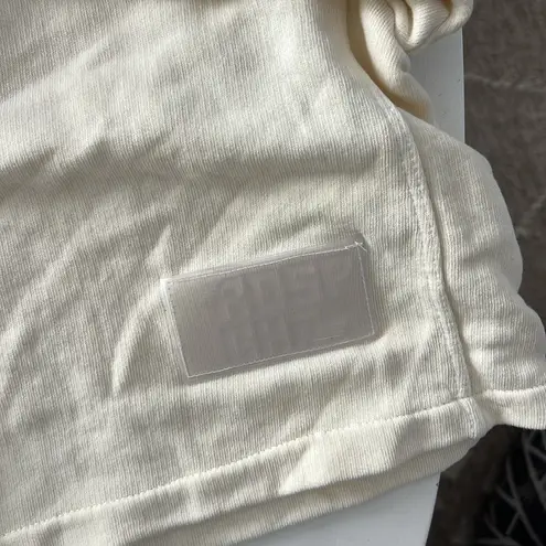 Rosa Cha St. Tropez Cream Graphic Boxy Sweatshirt Hoodie Size Medium