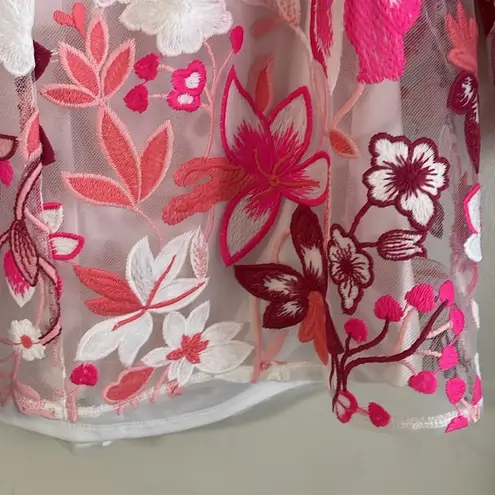 Alexia Admor Embroidered Off the Shoulder Top