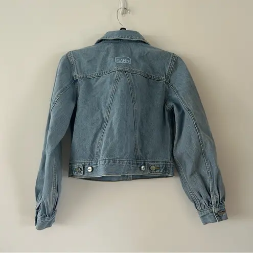 Ganni Light Blue Denim Jacket NWT